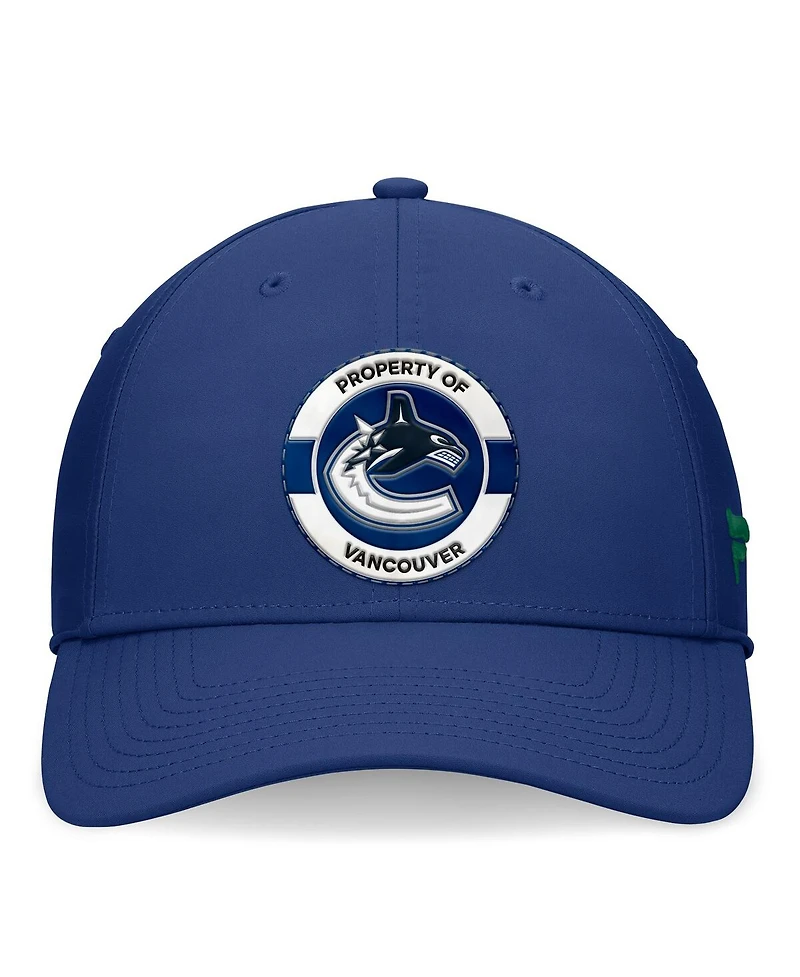 Fanatics Men's Blue Vancouver Canucks Authentic Pro Training Camp Flex Hat
