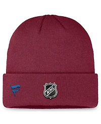 Fanatics Men's Burgundy Colorado Avalanche Authentic Pro Training Camp Cuffed Knit Hat