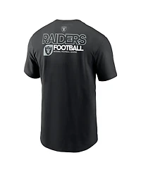 Nike Men's Black Las Vegas Raiders Outline T-Shirt