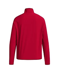 Adidas Men's Scarlet Nebraska Huskers Coaches Sideline Half-Zip Jacket