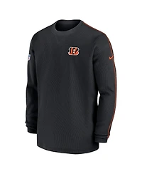 Nike Men's Black Cincinnati Bengals 2024 Sideline Coaches Long Sleeve Top