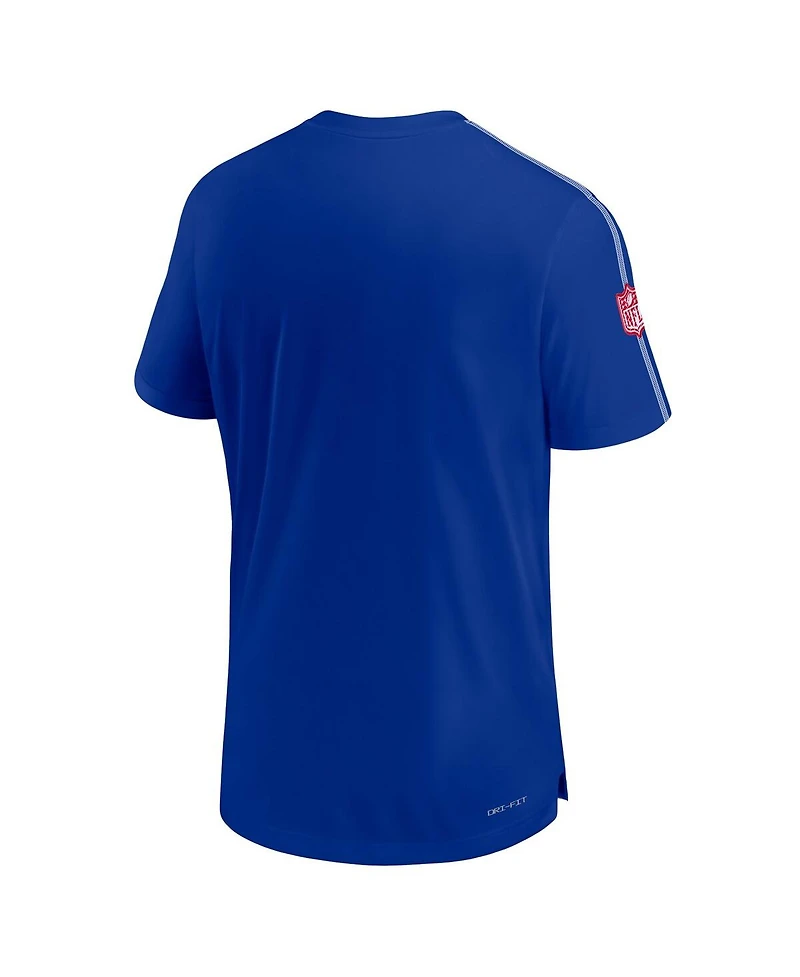 Nike Men's Royal Buffalo Bills 2024 Sideline Coach Uv Performance T-Shirt