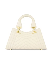 Quilted Napa Leather Angular Handbag