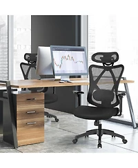 Skonyon High Back Mesh Executive Chair with Adjustable Lumbar Support