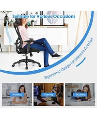 Skonyon High Back Mesh Executive Chair with Adjustable Lumbar Support