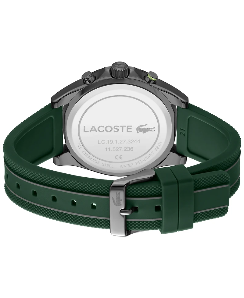 Lacoste Men's Mainsail Green Silicone Watch 43mm