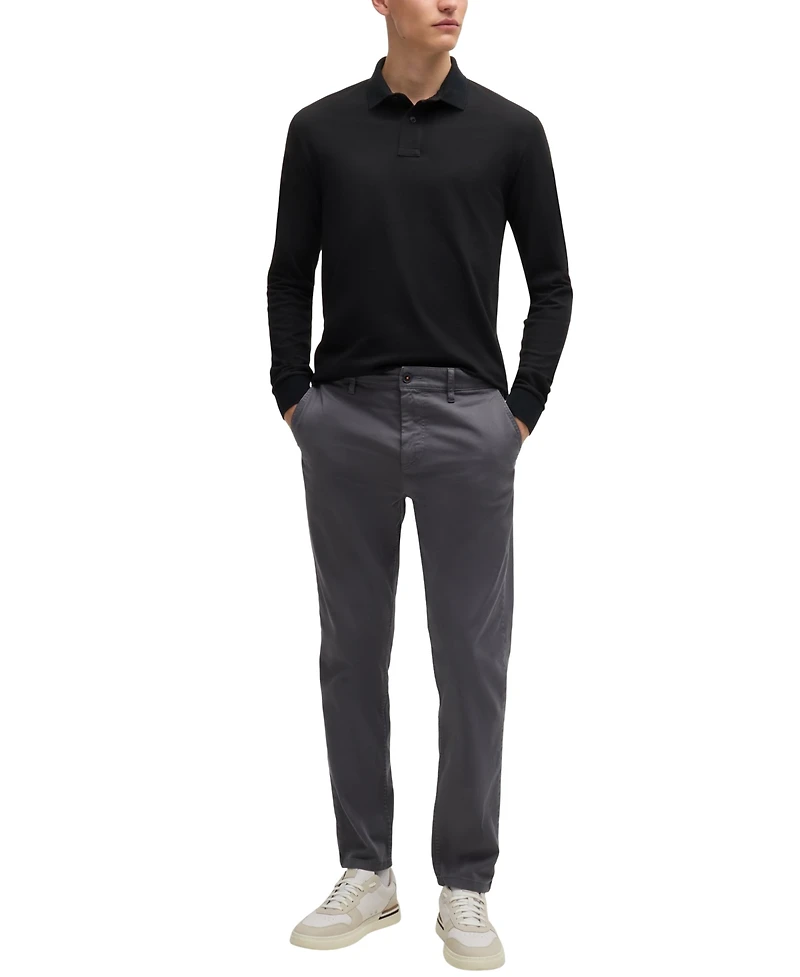 Boss by Hugo Men's Logo Patch Slim-Fit Polo