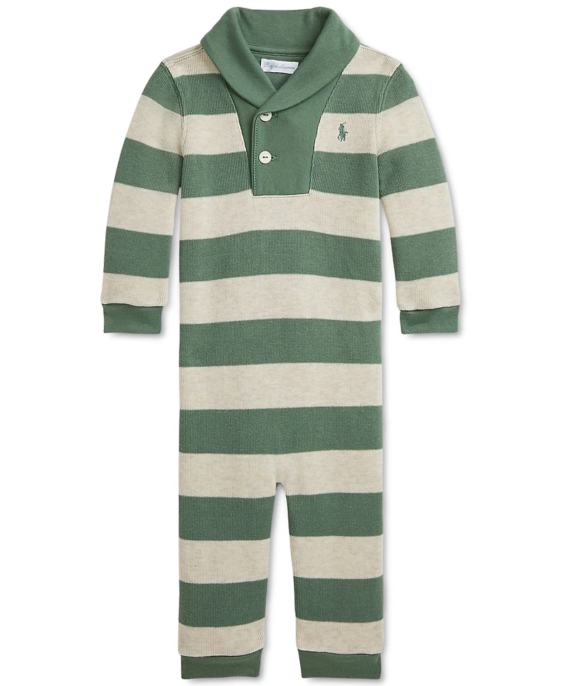 Polo Ralph Lauren Baby Cotton Striped Coverall