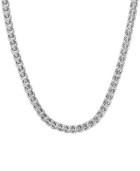 Bulova Marc Anthony Men's Polished Link 22" Chain Necklace in Sterling Silver-Plate, BVC1062-wsna
