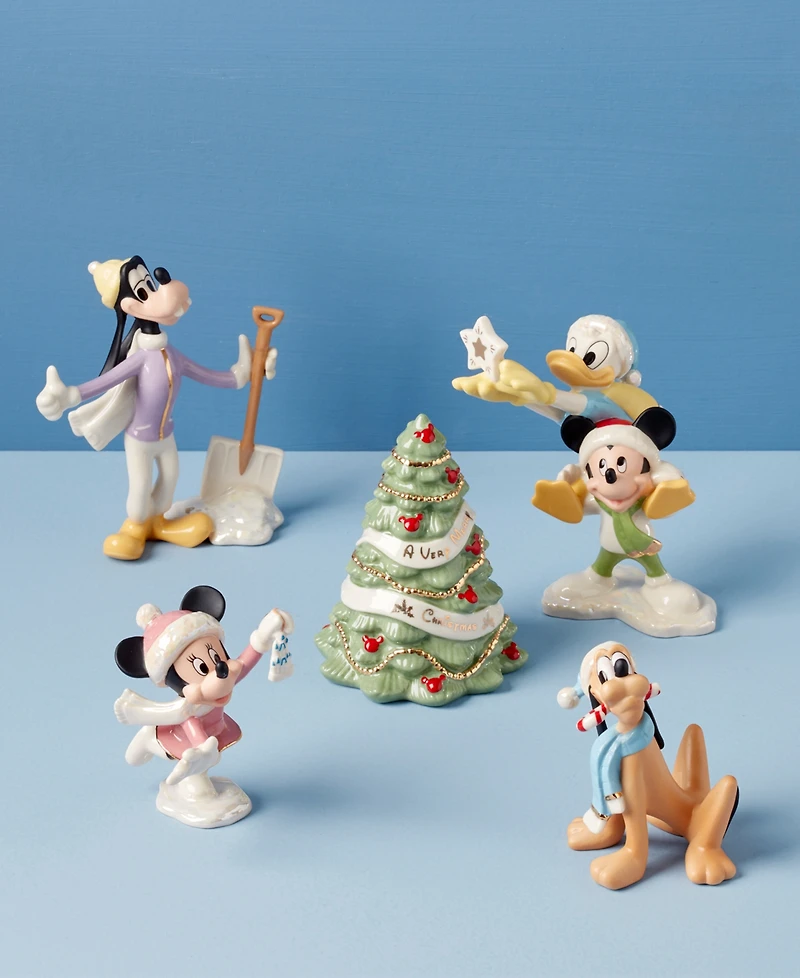 Lenox Disney Winter Fun 5 Piece Figurine Set