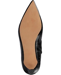 Journee Collection Women's Tullip Kitten Heel Pointed Toe Knee High Dress Boots