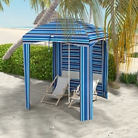 Cabana Coverage Compact Beach Umbrella for Shade and Protection