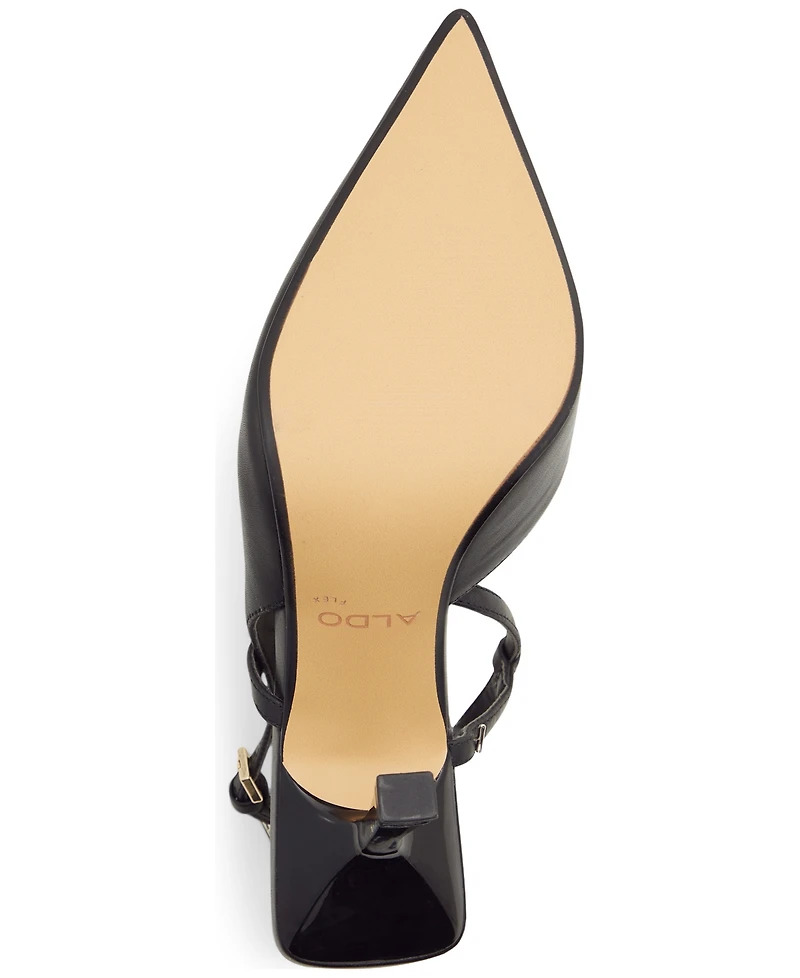 Aldo Women's Brunette Strappy Pointed-Toe Dress Heels