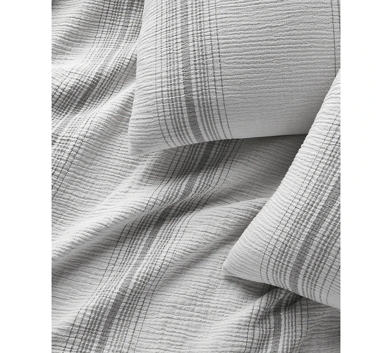 Oake Artisanal Stripe 3-Pc. Duvet Cover Set, Full/Queen, Exclusively at Macy's