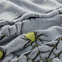 Kate Aurora Halloween Spooky Glow In The Dark Spider Webs Ultra Soft & Plush Oversized Throw Blanket