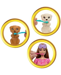 Barbie Doll Puppy Slumber Party Playset with 2 Toy Dog Figures, 10+ Accessories, Color-Change