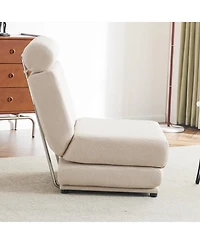 Streamdale Furniture Foldable Sofa Bed with Pillow, Portable, Breathable Linen