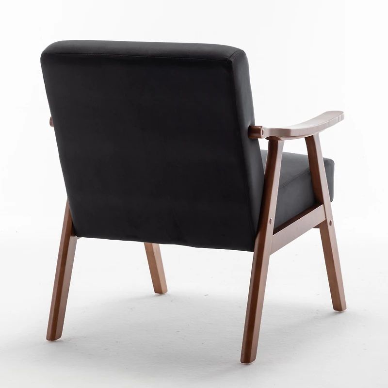 Mid-Century Oasis Comfy Velvet Chair for Stylish Comfort