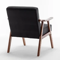 Mid-Century Oasis Comfy Velvet Chair for Stylish Comfort