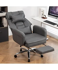 Streamdale Ergonomic Swivel Chair with Lumbar Support and Footrest