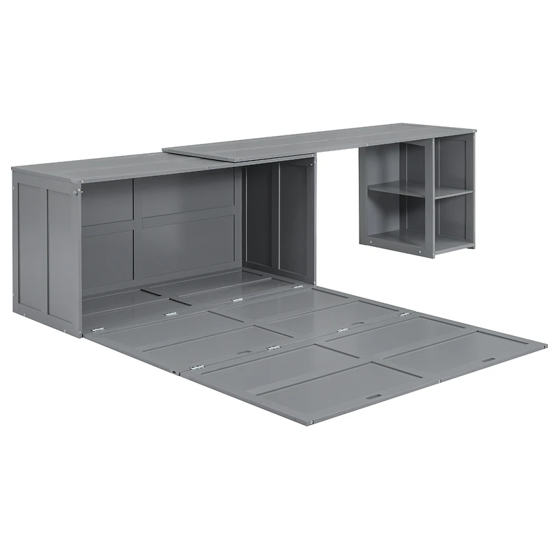 Streamdale Queen Murphy Bed With Rotatable Desk