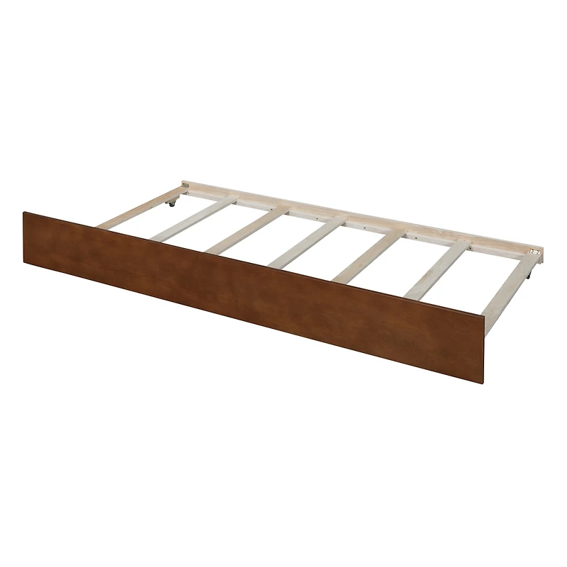 Streamdale Twin Size Wood Daybed With Trundle And Fence Guardrails
