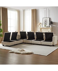 Streamdale Modular Sectional Sofa with Storage and Convertible Sleeper