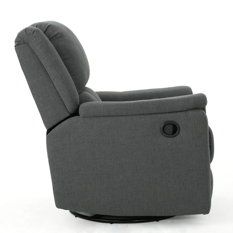 Streamdale Cozy Charcoal Swivel Glider Recliner