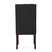 Streamdale Elegant Tufted Wingback Dining Chairs Sophistication and Comfort