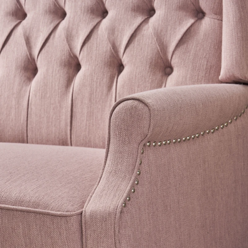 Streamdale Diamond Stitch Wingback Manual Recliner Comfort and Style United