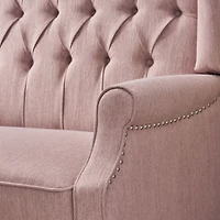 Streamdale Diamond Stitch Wingback Manual Recliner Comfort and Style United