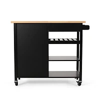 Streamdale Stylish Kitchen Cart with Extra Counter and Storage Space