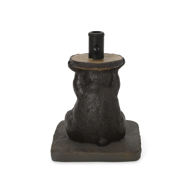 Streamdale Quirkily Refreshing Dark Brown Umbrella Base with Hand-Crafted Details