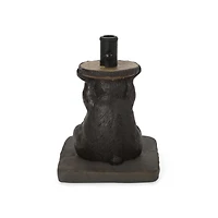 Streamdale Quirkily Refreshing Dark Brown Umbrella Base with Hand-Crafted Details