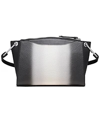 Calvin Klein Garnet Adjustable Top Zipper Ombre Crossbody