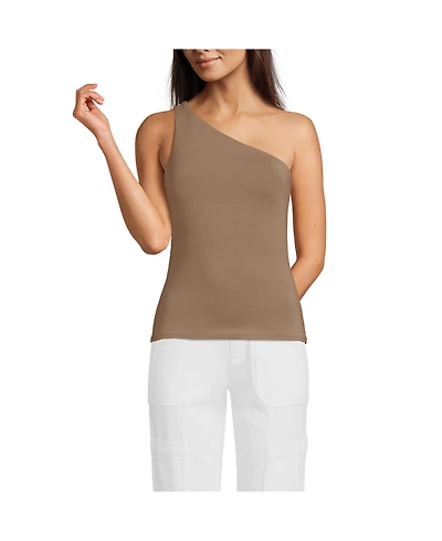Lands' End Women's Slender One Shoulder Top