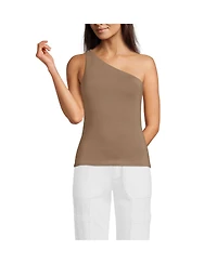 Lands' End Women's Slender One Shoulder Top