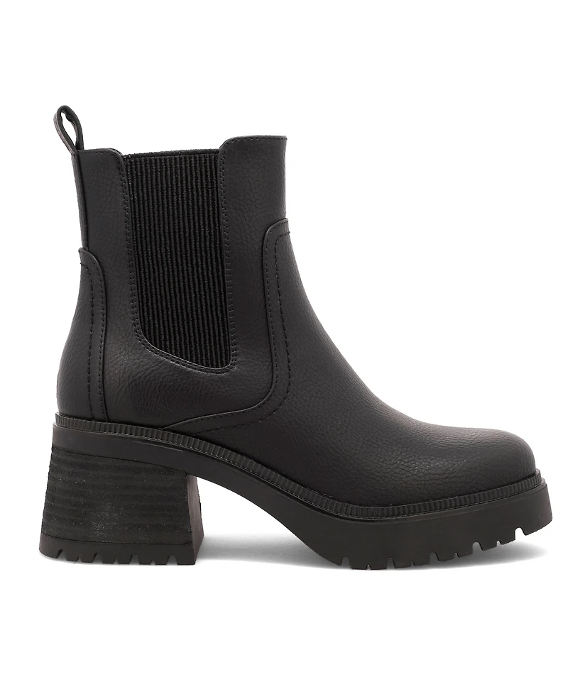 Mia Women's Irie Pull On Block-Heel Chelsea Booties