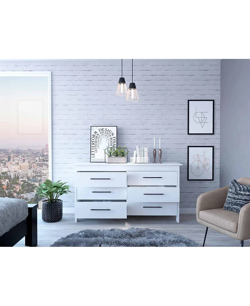 Streamdale Southington 6-Drawer Rectangle Dresser