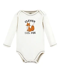 Touched by Nature Baby Boys Natural Cotton Long-Sleeve Bodysuits