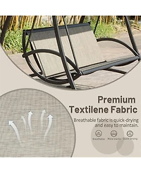 Streamdale Outdoor Patio Swing with Adjustable Canopy