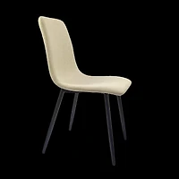 Modern Beige Fabric Dining Chairs Set of 4