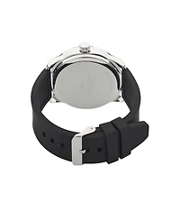 Ed Hardy Men's Matte Black Silicone Strap Analog Watch 47mm