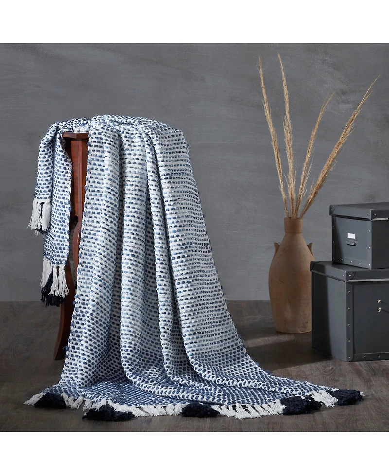 Ihi Home Kennedy Woven Throw Blanket I 50"x 70"