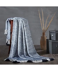 Ihi Home Kennedy Woven Throw Blanket I 50"x 70"