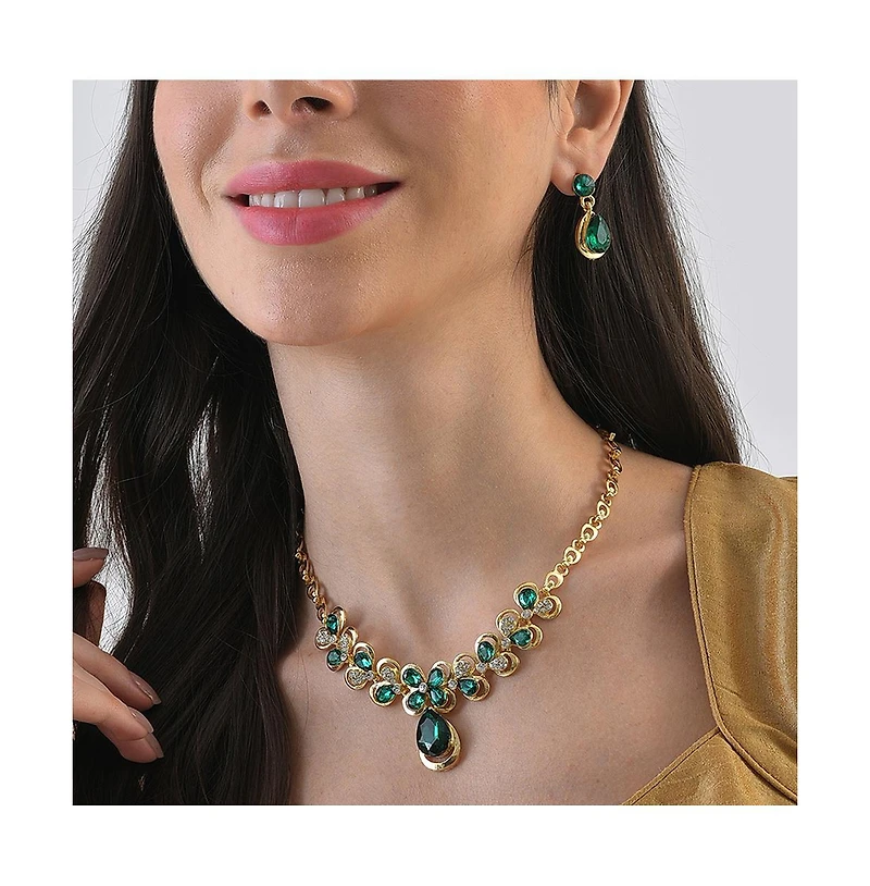 Sohi Women's Teardrop Jewellery Set