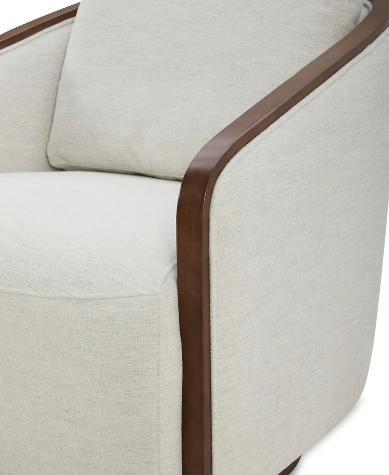 Makinen Fabric Swivel Chair, Created for Macy's