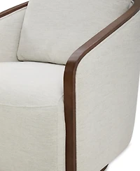 Makinen Fabric Swivel Chair, Created for Macy's