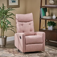 Streamdale Contemporary Push-Back Recliner with Glide and Swivel