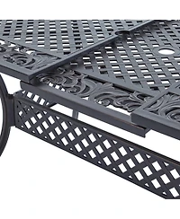 Streamdale Furniture Phoenix Expandable Aluminum Dining Table